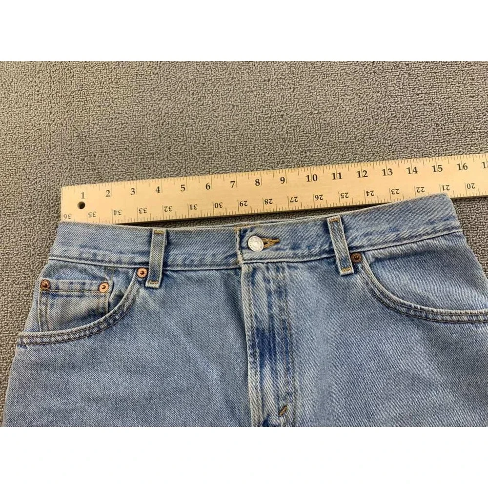 Levi's Wedgie Shorts Women 12L Light Wash High‎ Rise Button Fly DIY Cutoff